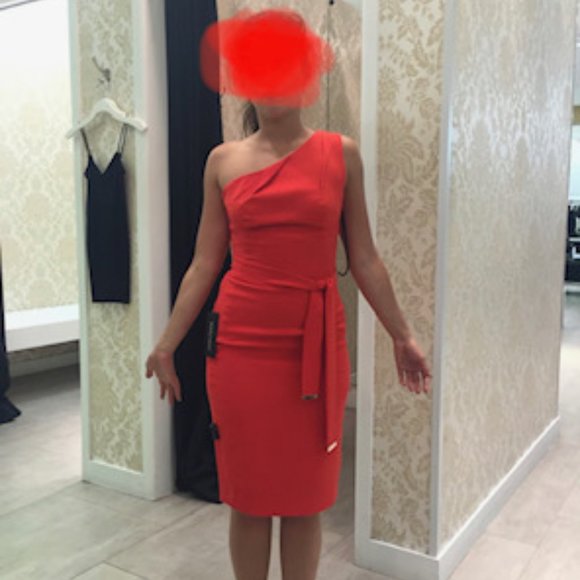 GORGEOUS CORAL MARICANO GUESS DRESS XS - Picture 2 of 6
